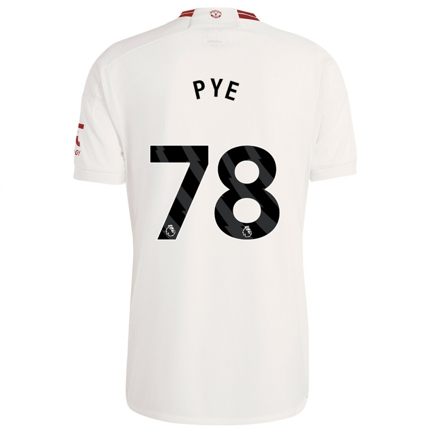 Hombre Camiseta Logan Pye #78 Blanco Equipación Tercera 2023/24 La Camisa Chile