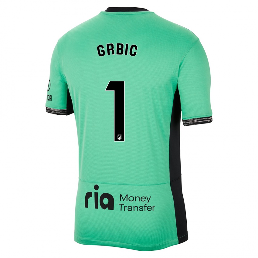 Hombre Camiseta Ivo Grbic #1 Primavera Verde Equipación Tercera 2023/24 La Camisa Chile