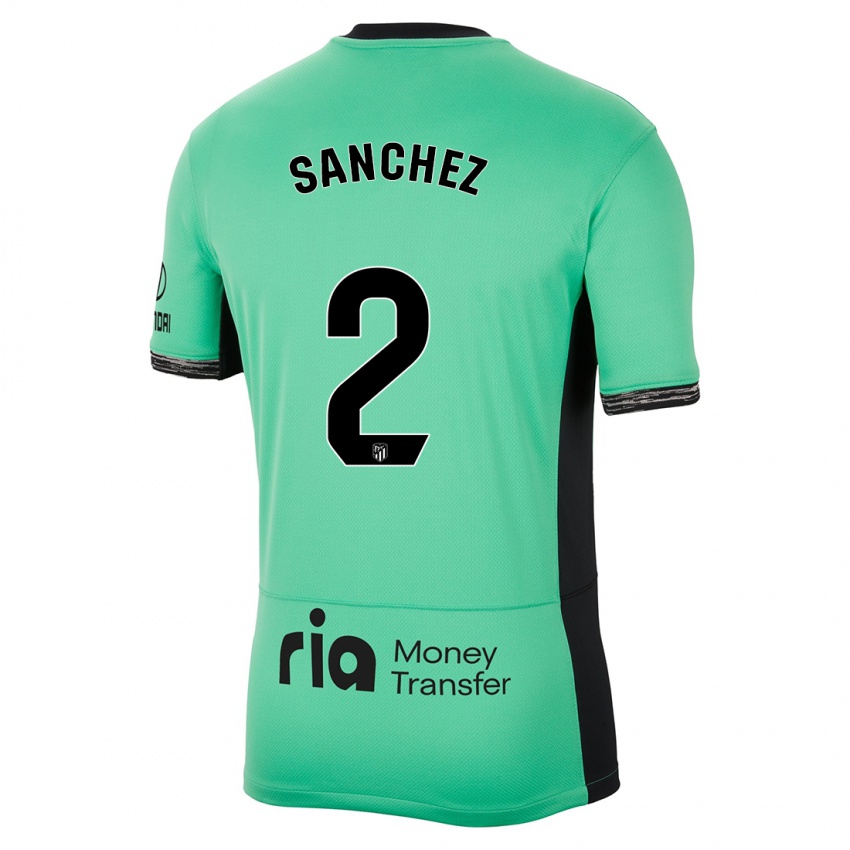 Hombre Camiseta Ricard Sanchez #2 Primavera Verde Equipación Tercera 2023/24 La Camisa Chile