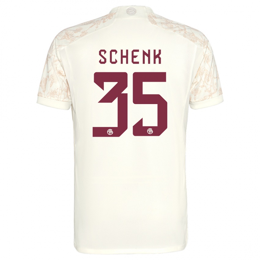 Hombre Camiseta Johannes Schenk #35 Blanquecino Equipación Tercera 2023/24 La Camisa Chile