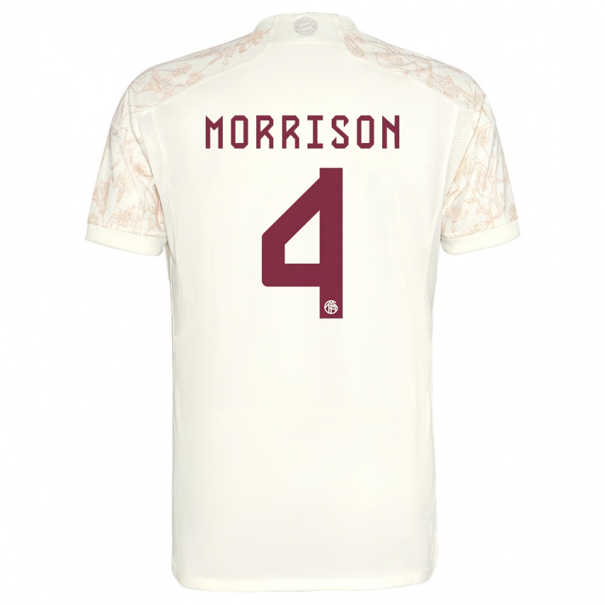 Hombre Camiseta Liam Morrison #4 Blanquecino Equipación Tercera 2023/24 La Camisa Chile