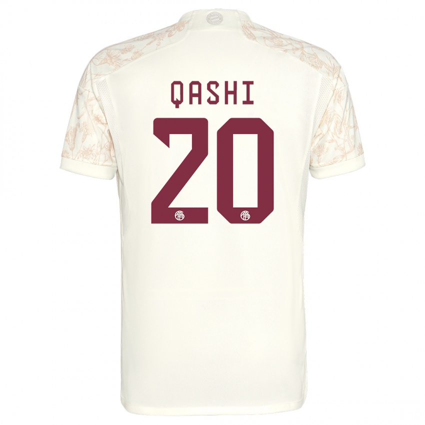 Hombre Camiseta Yousef Qashi #20 Blanquecino Equipación Tercera 2023/24 La Camisa Chile