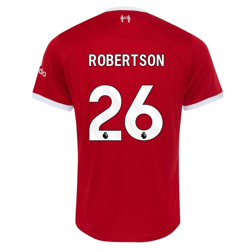 Mujer Camiseta Andrew Robertson #26 Rojo 1ª Equipación 2023/24 La Camisa Chile