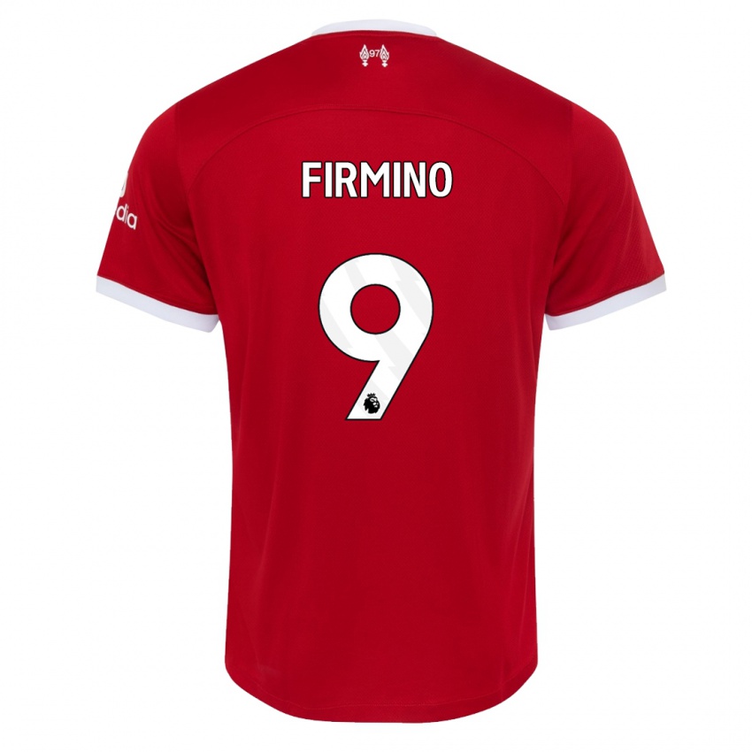 Mujer Camiseta Roberto Firmino #9 Rojo 1ª Equipación 2023/24 La Camisa Chile