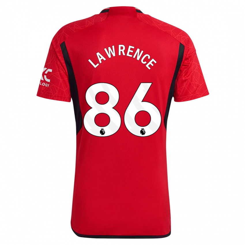 Mujer Camiseta Marcus Lawrence #86 Rojo 1ª Equipación 2023/24 La Camisa Chile