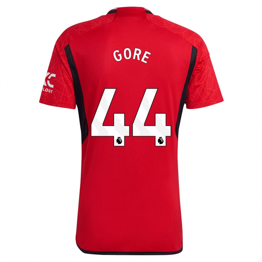 Mujer Camiseta Daniel Gore #44 Rojo 1ª Equipación 2023/24 La Camisa Chile