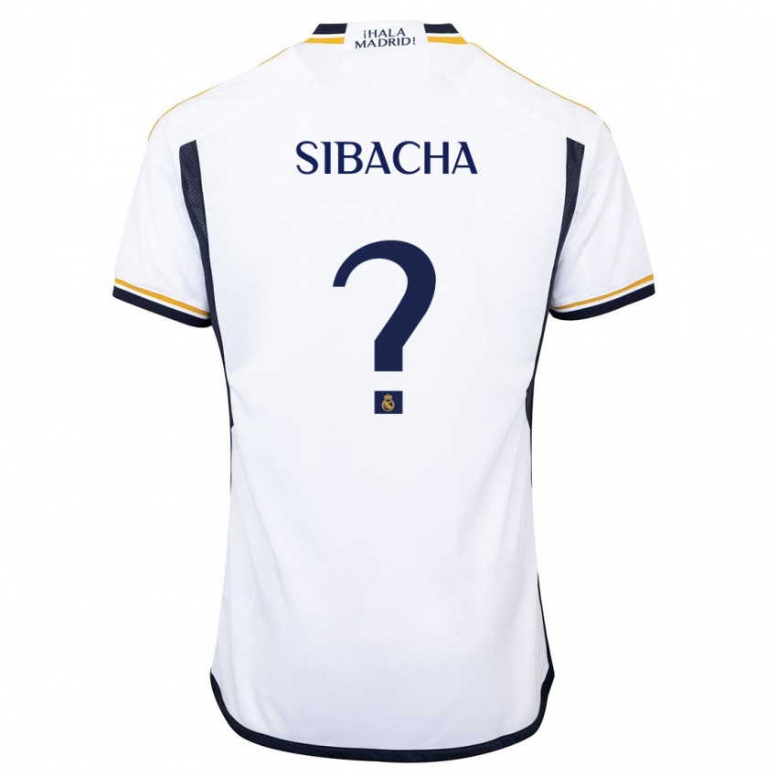 Mujer Camiseta Álex Sibacha #0 Blanco 1ª Equipación 2023/24 La Camisa Chile
