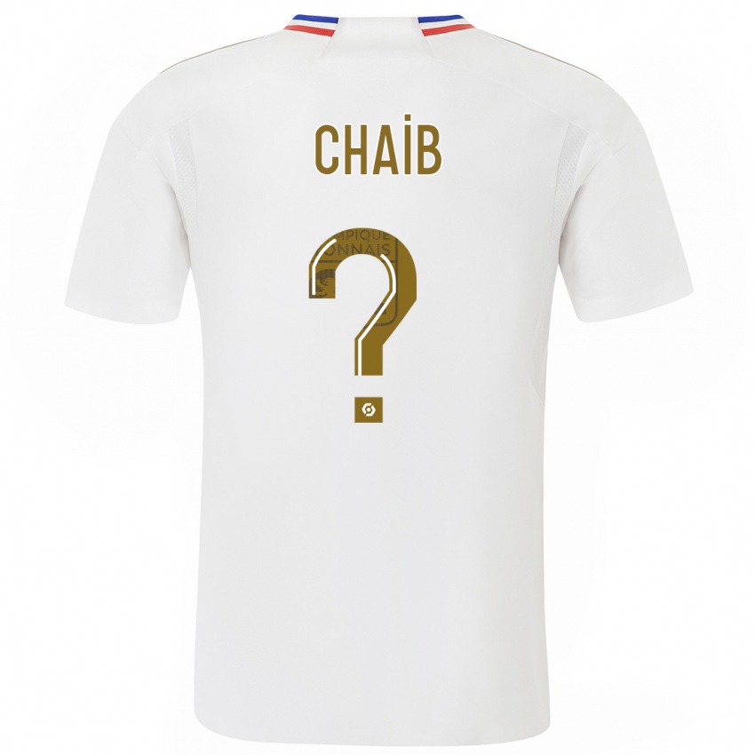 Mujer Camiseta Yacine Chaib #0 Blanco 1ª Equipación 2023/24 La Camisa Chile