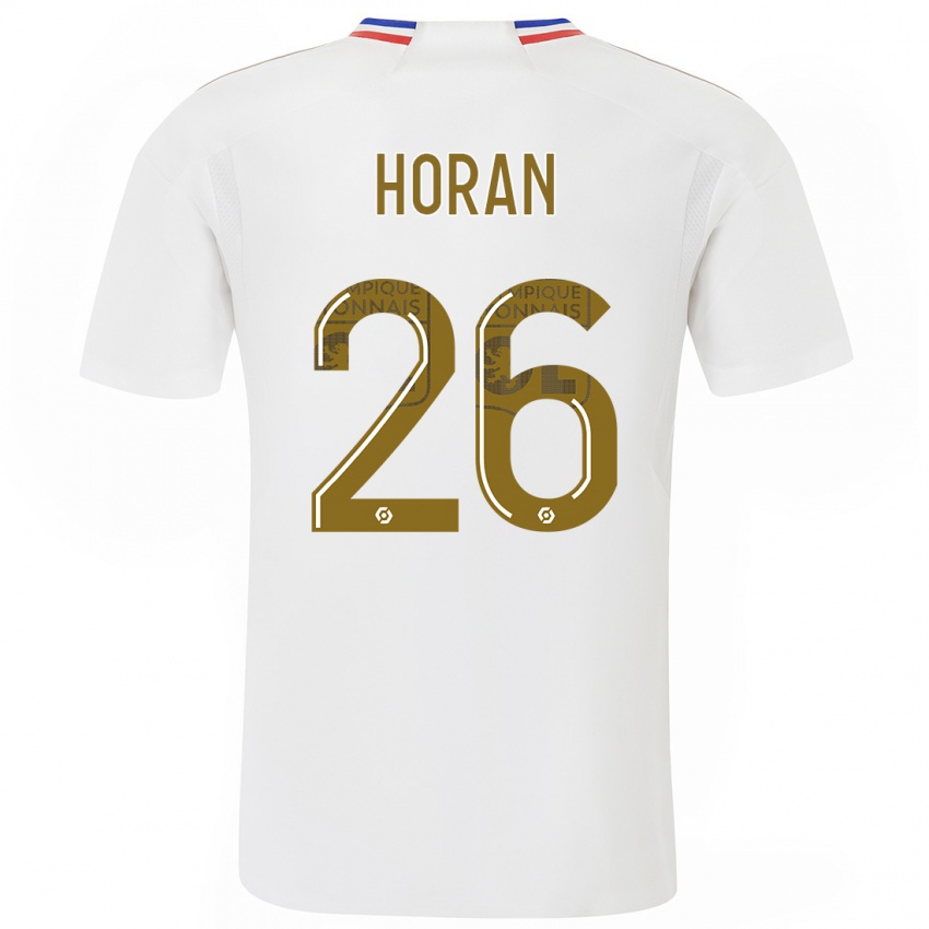 Mujer Camiseta Lindsey Horan #26 Blanco 1ª Equipación 2023/24 La Camisa Chile