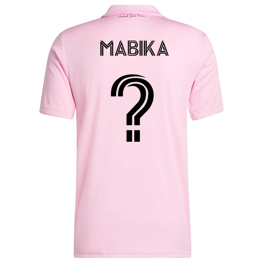 Mujer Camiseta Aimé Mabika #0 Rosa 1ª Equipación 2023/24 La Camisa Chile