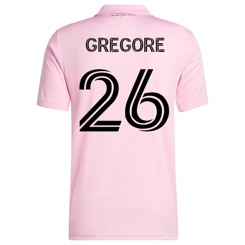 Mujer Camiseta Gregore #26 Rosa 1ª Equipación 2023/24 La Camisa Chile