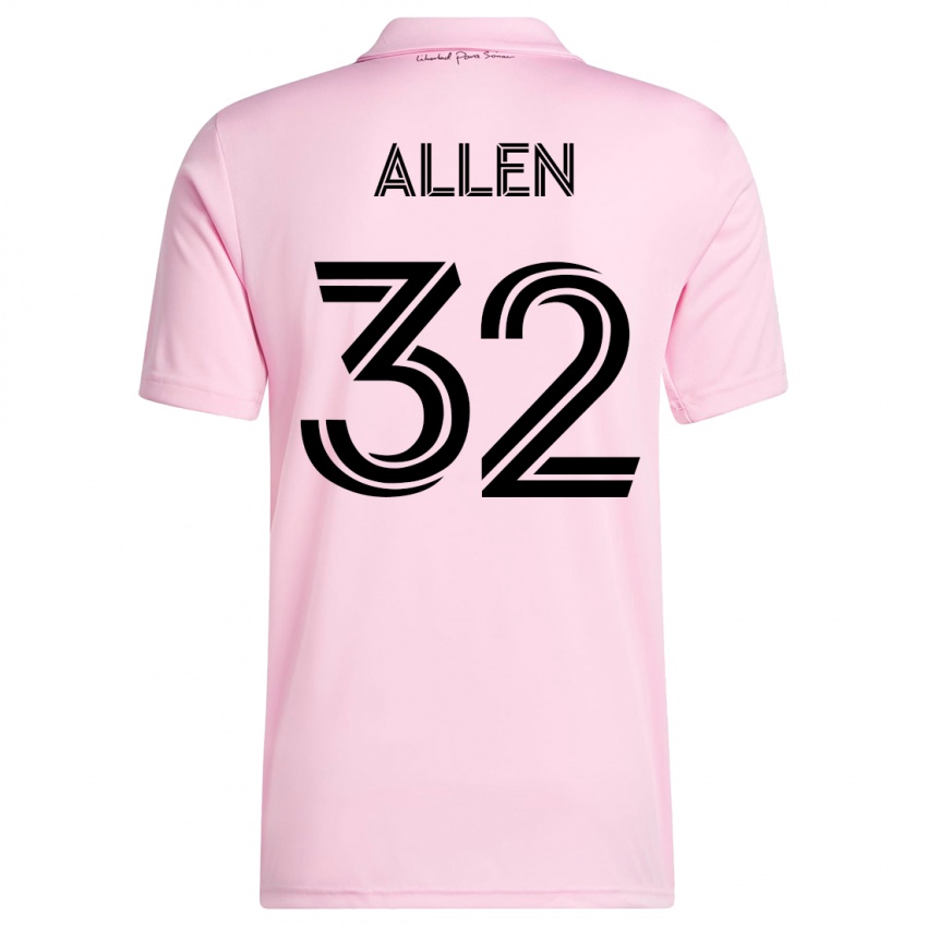 Mujer Camiseta Noah Allen #32 Rosa 1ª Equipación 2023/24 La Camisa Chile