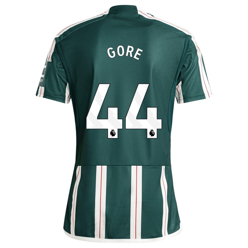 Mujer Camiseta Daniel Gore #44 Verde Oscuro 2ª Equipación 2023/24 La Camisa Chile