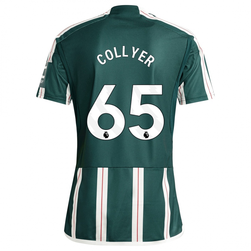 Mujer Camiseta Toby Collyer #65 Verde Oscuro 2ª Equipación 2023/24 La Camisa Chile
