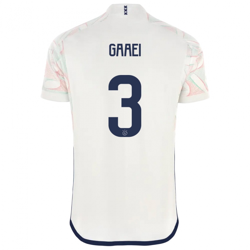 Mujer Camiseta Anton Gaaei #3 Blanco 2ª Equipación 2023/24 La Camisa Chile