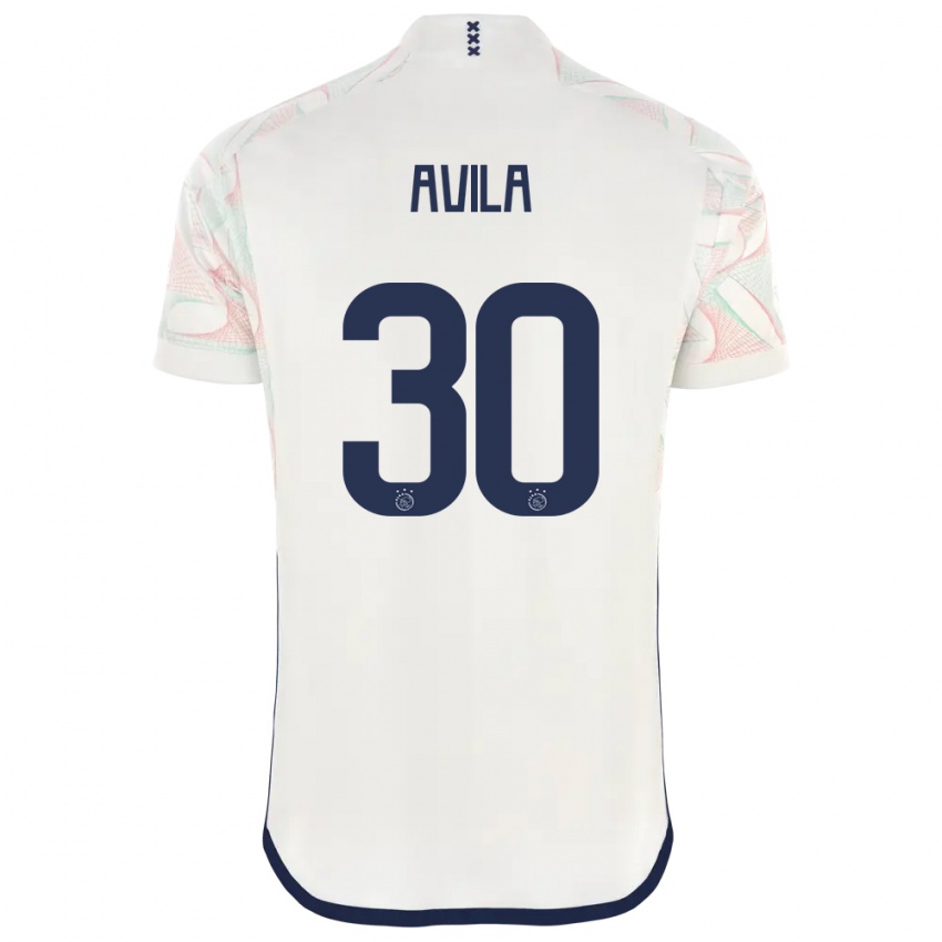 Mujer Camiseta Gastón Ávila #30 Blanco 2ª Equipación 2023/24 La Camisa Chile