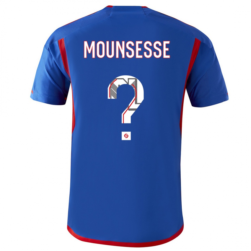 Mujer Camiseta Jeremy Mounsesse #0 Azul Rojo 2ª Equipación 2023/24 La Camisa Chile