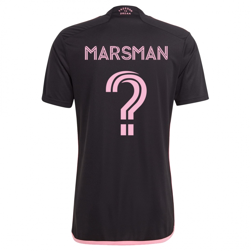 Mujer Camiseta Nick Marsman #0 Negro 2ª Equipación 2023/24 La Camisa Chile