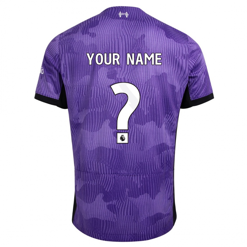 Mujer Camiseta Su Nombre #0 Púrpura Equipación Tercera 2023/24 La Camisa Chile