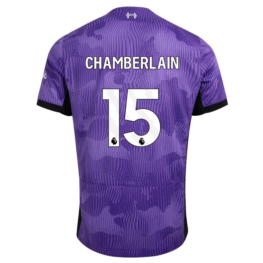 Mujer Camiseta Alex Oxlade Chamberlain #15 Púrpura Equipación Tercera 2023/24 La Camisa Chile