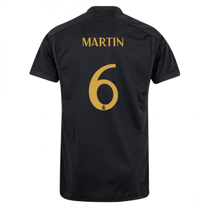Mujer Camiseta Mario Martin #6 Negro Equipación Tercera 2023/24 La Camisa Chile