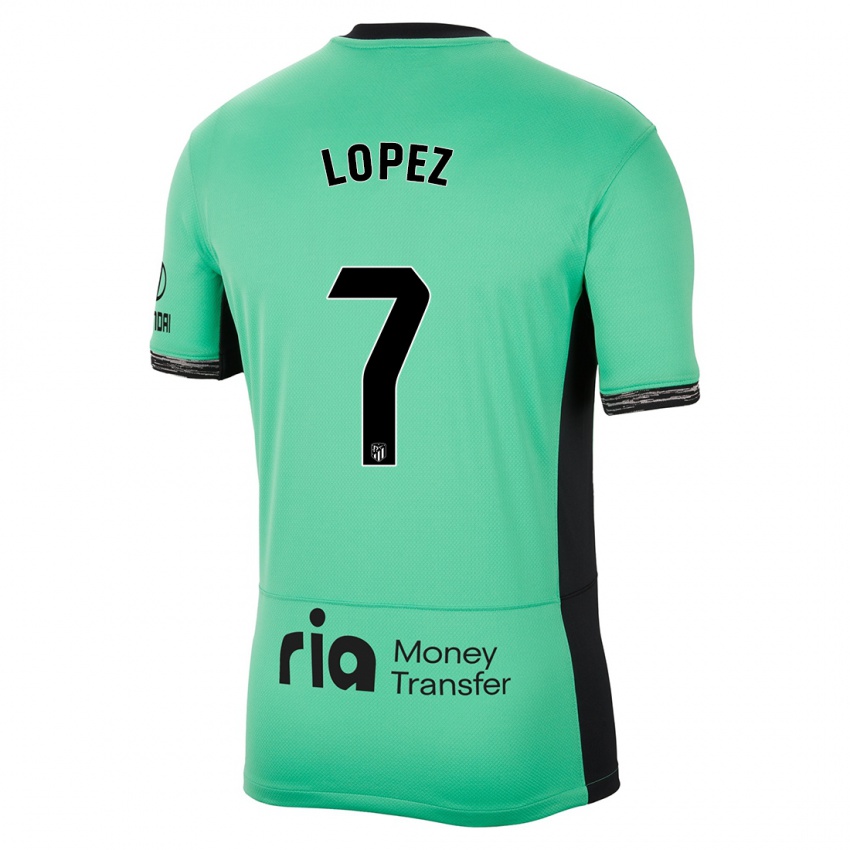 Mujer Camiseta Maitane Lopez #7 Primavera Verde Equipación Tercera 2023/24 La Camisa Chile