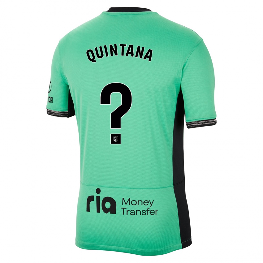 Mujer Camiseta Nacho Quintana #0 Primavera Verde Equipación Tercera 2023/24 La Camisa Chile