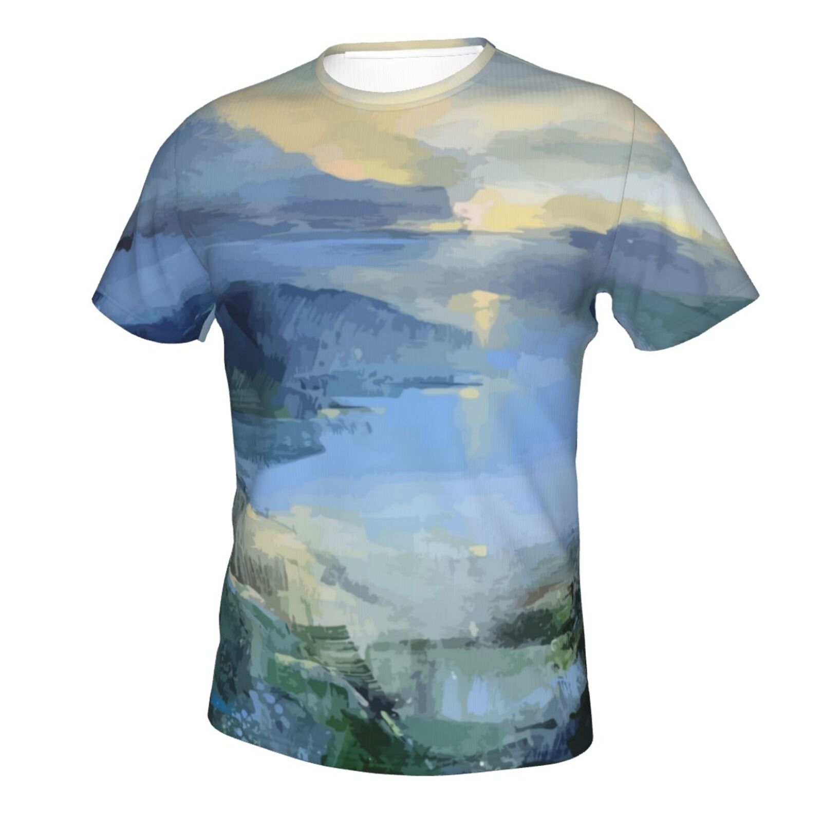 Camiseta Chile Clásica Mar En Calma Elementos De Pintura