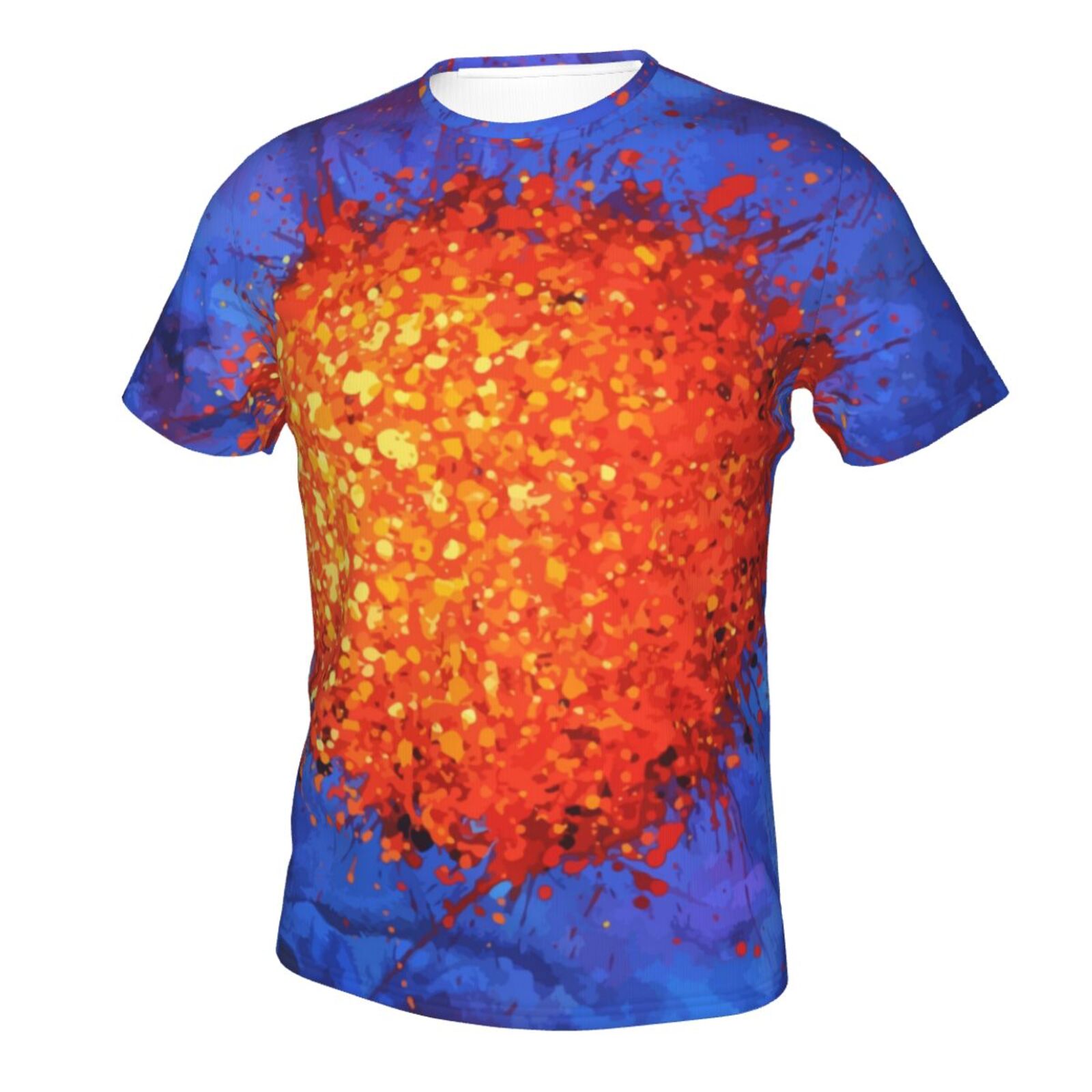 Camiseta Chile Clásica Elementos De Pintura Azul Celestial